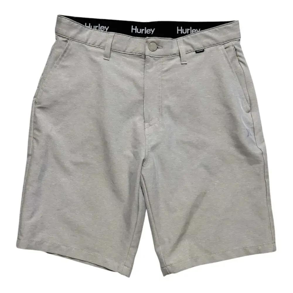 Hurley Hybrid Spacedye Walk Shorts Men’s Size 32 Gray Stretch 9” Inseam